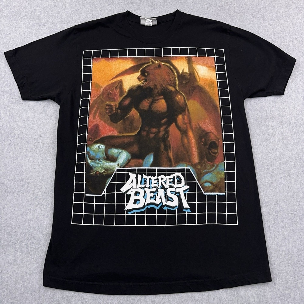Altered Beast Sega Genesis Video Game Shirt Large Black Graphic Trinity Products